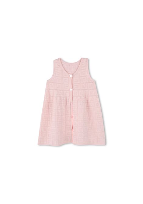 Vestitino Smanicato Rosa Con Motivo 4G GIVENCHY KIDS | H3065944Z